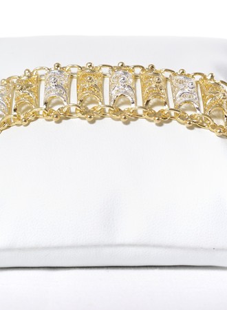 Bracciale a Canonetto in Filigrana Bicolore