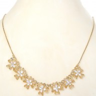 Girocollo a Sette Quadrifogli in Filigrana Bicolore