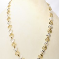 Collana di Cuoricini in Filigrana Bicolore