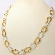 Collana a Catena Classica in Filigrana Bicolore