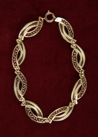 Bracciale Elegante in Filigrana Oro